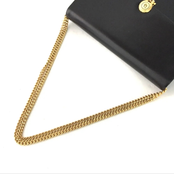 Christian Dior Black Leather Chain Shoulder Bag - Picture 5 of 10